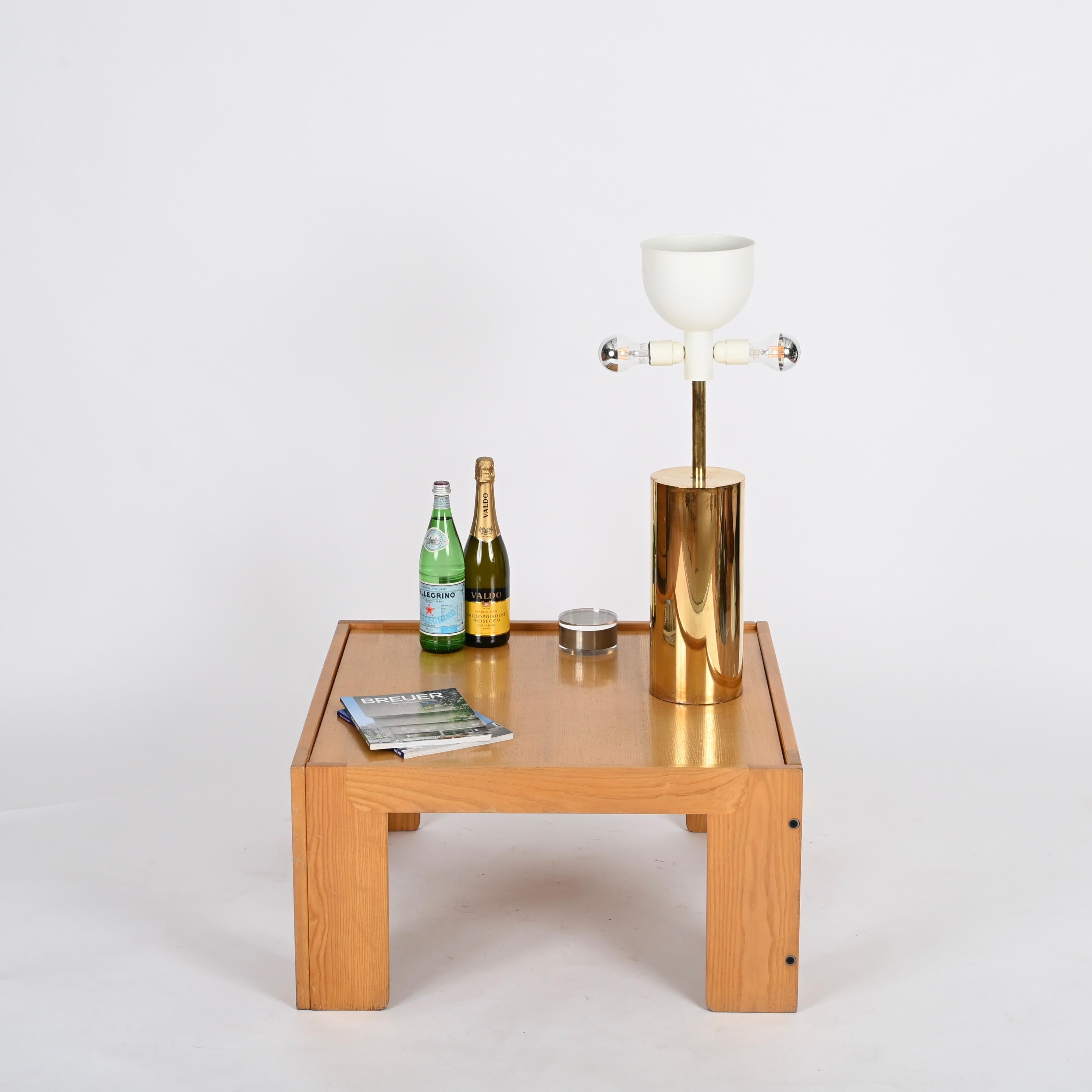 Tavolino quadrato firmato da Afra & Tobia Scarpa per Cassina, Italia anni '60 in vendita 7