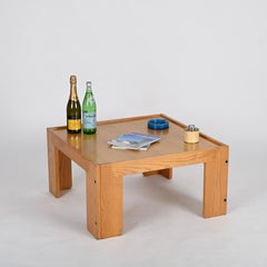 Quadratischer Couchtisch, signiert von Afra und Tobia Scarpa für Cassina, Italien 1960er Jahre