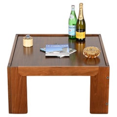 Quadratischer Couchtisch, signiert von Afra und Tobia Scarpa für Cassina, Italien 1960er Jahre
