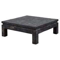 Square Coffee Table with Copper Patchwork Finish by Maitland-Smith