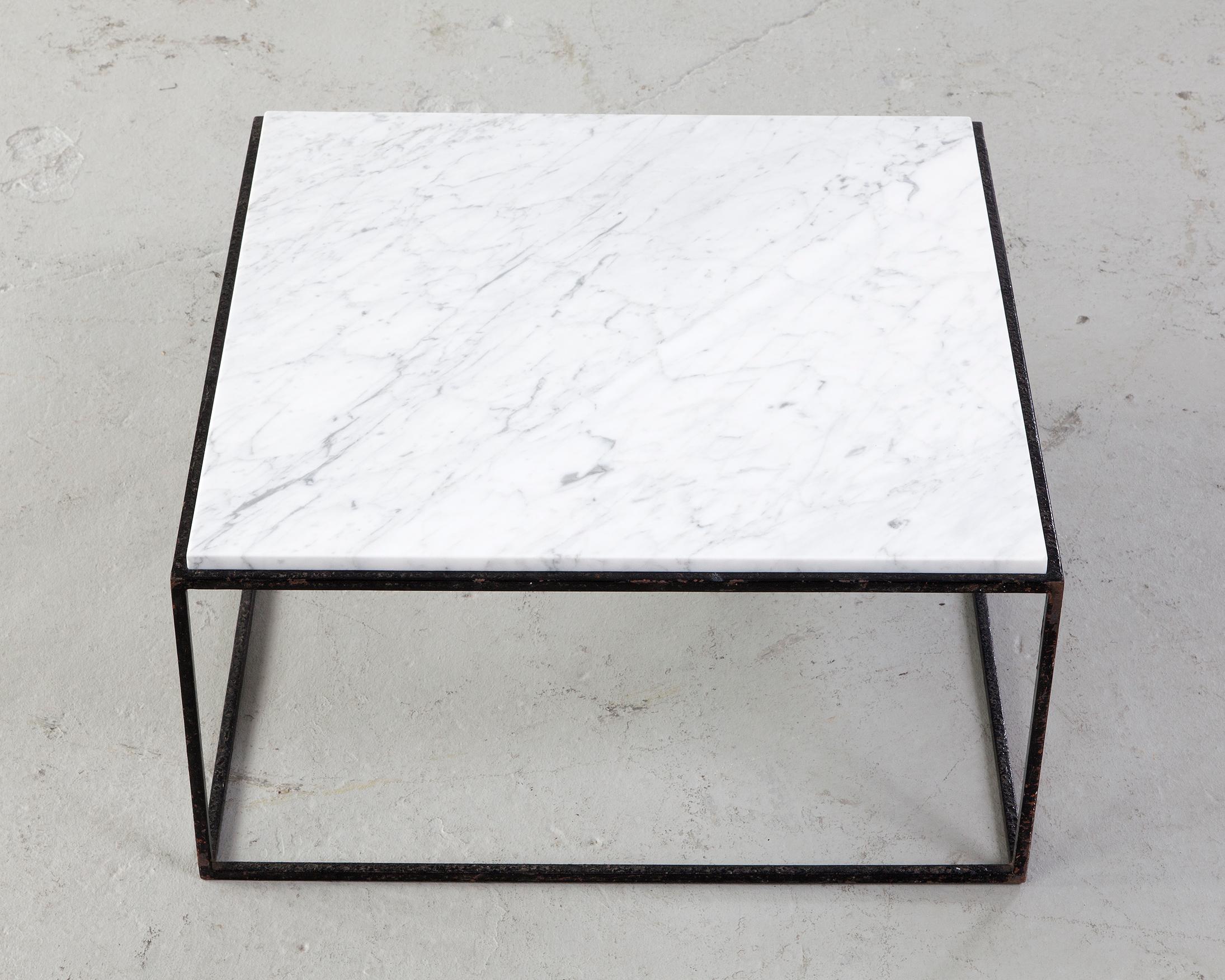 square marble coffee table