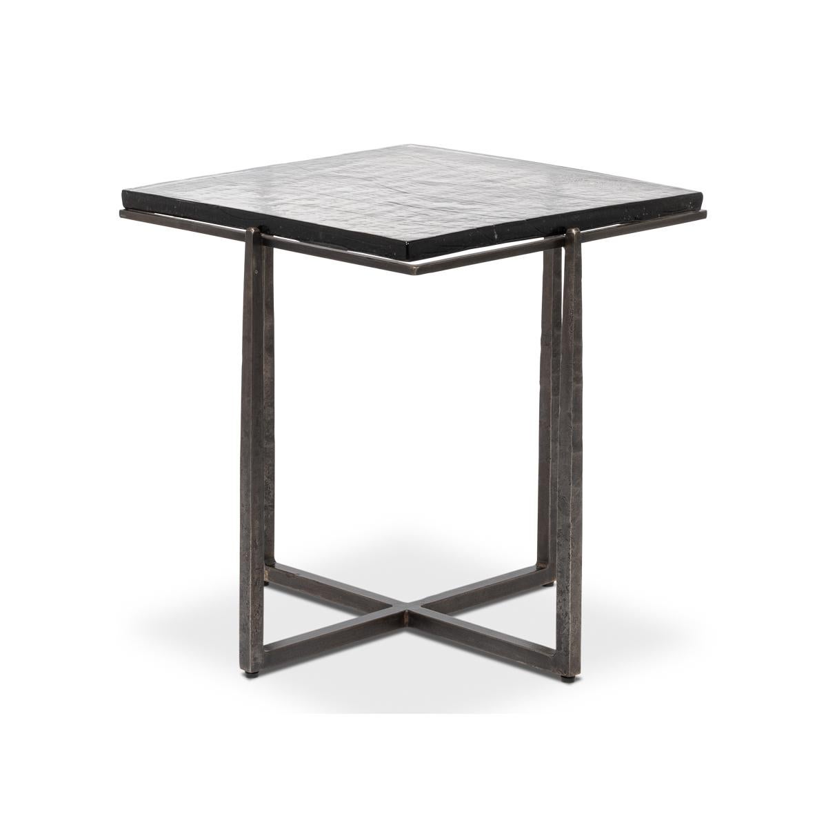 Modern Square Contemporary End Table For Sale