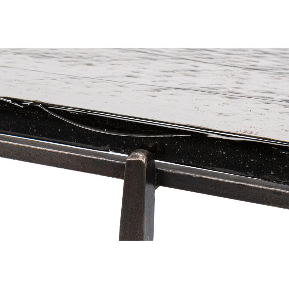 Square Contemporary End Table For Sale 2