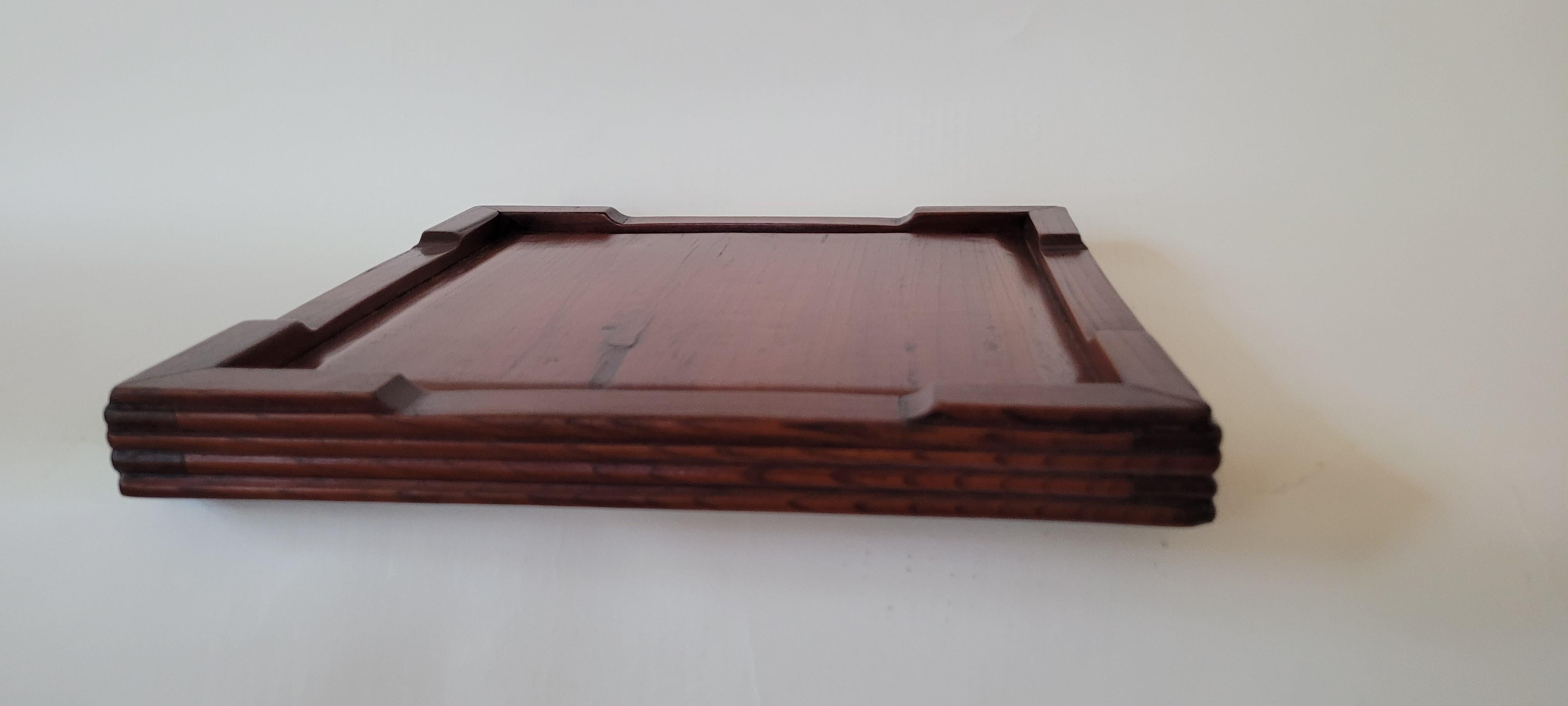 Square Cornered Tea Tray - Late 19th Century  For Sale 1