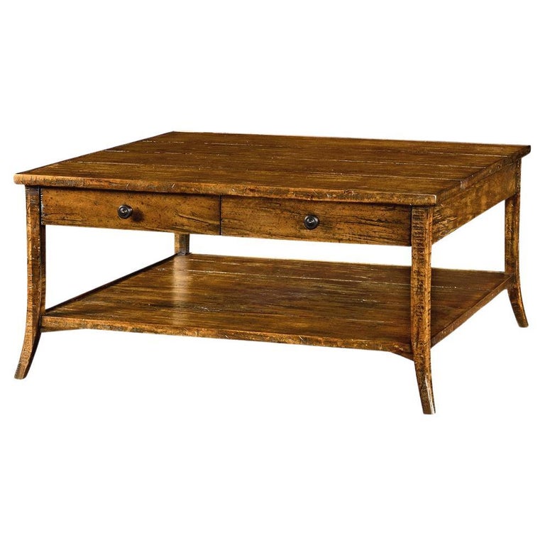 Square Country Coffee Table For Sale at 1stDibs