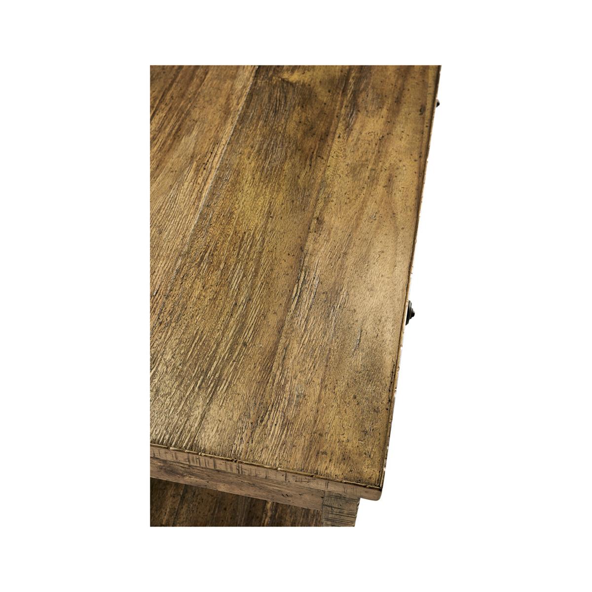 Vietnamese Square Country Coffee Table, Medium Drift For Sale