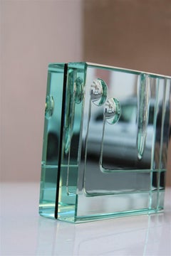 Cristallo quadrato Gallotti & Radice Design italiano anni '60 Design minimalista Greene & Greene