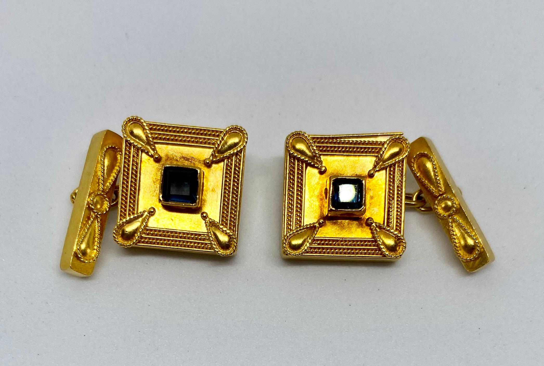 22 carat gold cufflinks