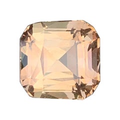 Square Cushion Cut Champagne Color Topaz Loose Faceted Gemstone for Fine Jewelry