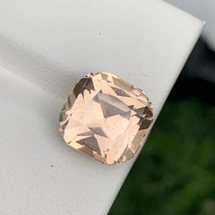 Square Cushion Cut Golden Color Topaz for Jewellery