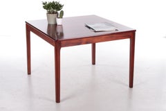 Square Danish wooden Designer  Coffee Table, 1970s