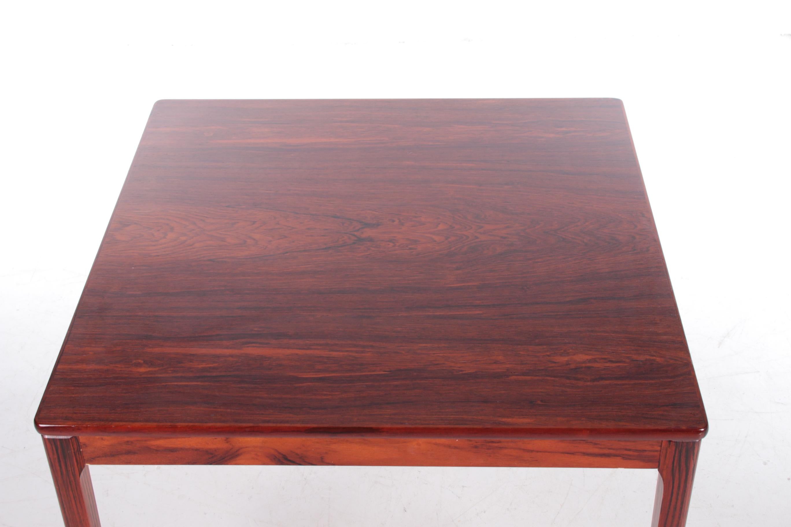 Square Danish wooden Designer  Coffee Table, 1970s 2