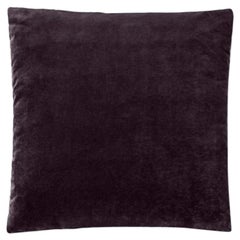 Square Decorative 23.63" Cushion in Violet Velvet Molteni&C - made in Italy