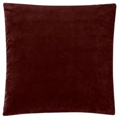 Square Decorative 23.63" Cushion in Red Velvet Molteni&C - made in Italy