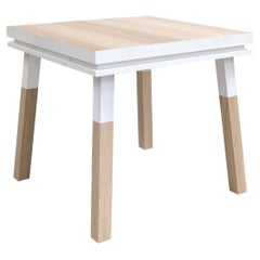 White Square Desk in Ash Wood Designed by Eric Gizard, 100% Made in France