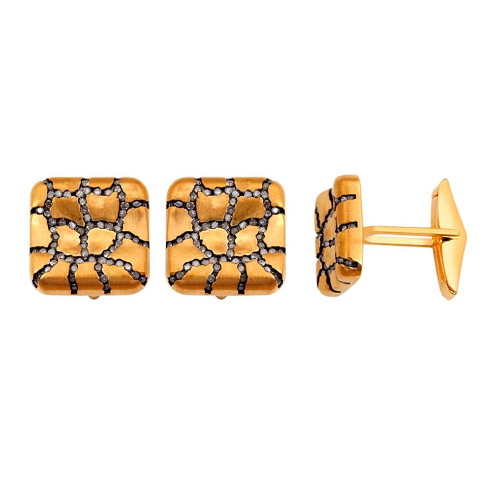 Square Diamond Cufflinks - image 2
