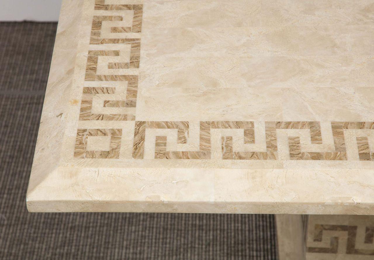 Square Dining or Conference Table With Greek Key Motif For Sale 1