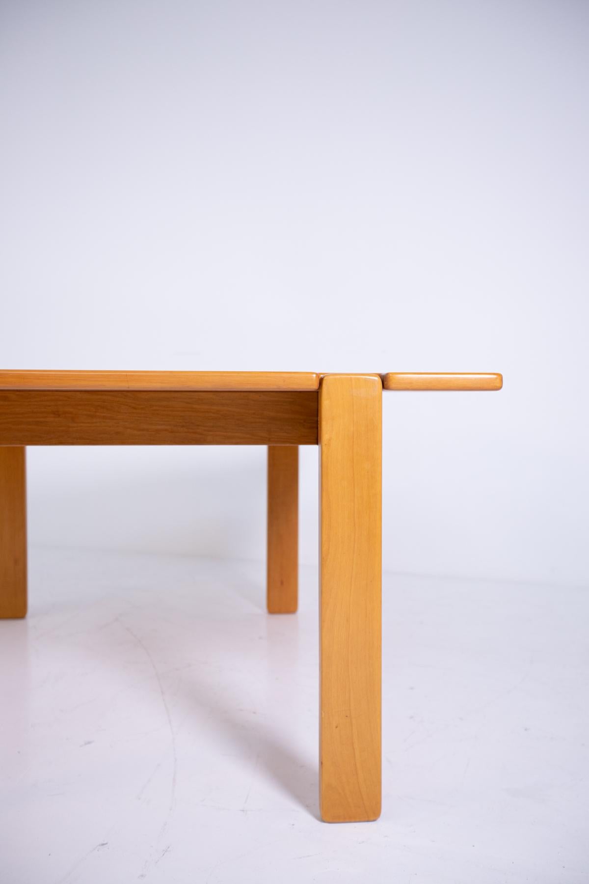 Square Dining Table by Afra and Tobia Scarpa, 1970s 1