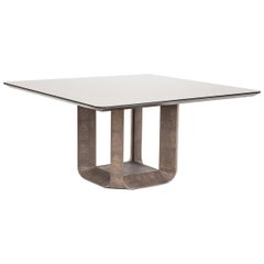 Square Dining Table Leather Edition, Contour