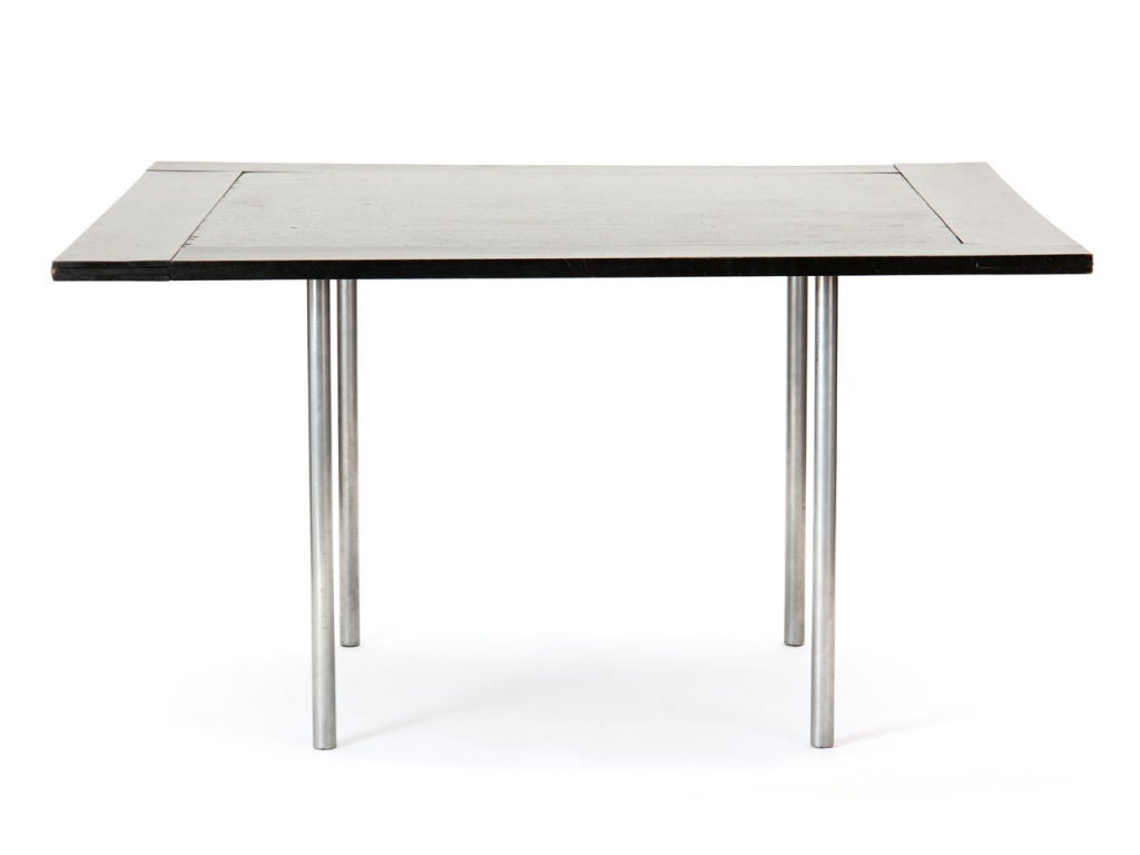 Mid-20th Century Square Dining Table with Leaves by Poul Kjaerholm For Sale