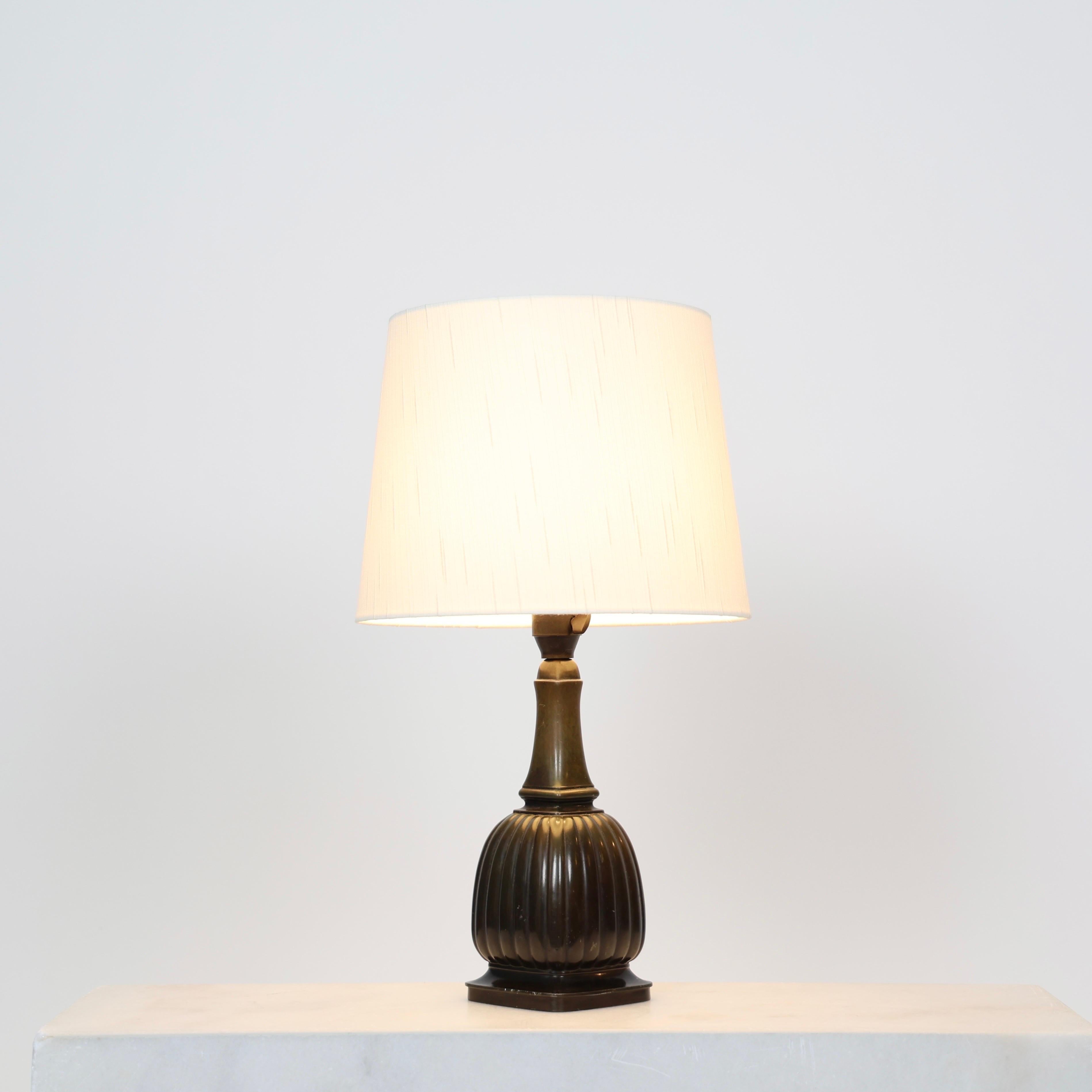 Square Diskometal Table Lamp by Just Andersen, 1930s, Denmark in vendita 4