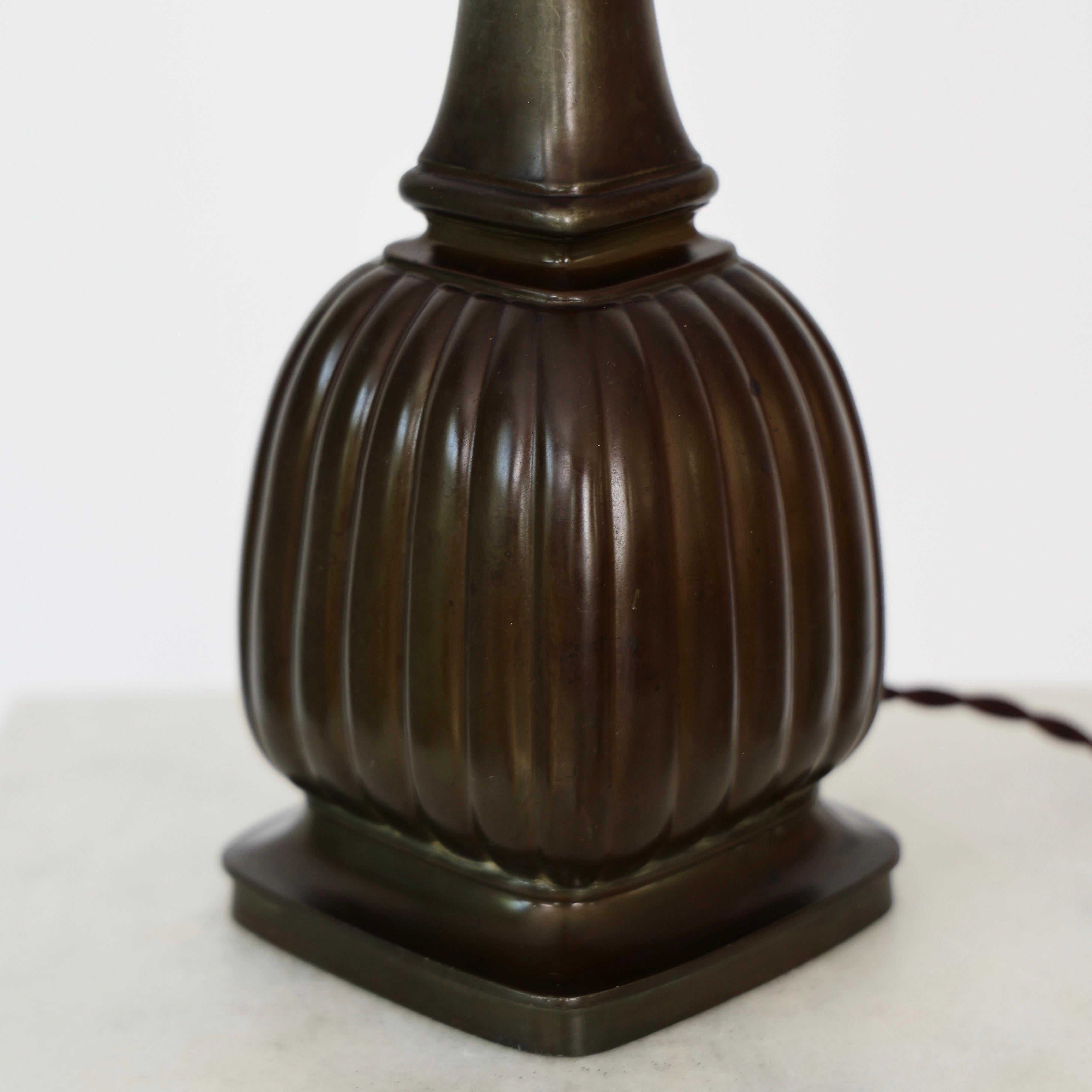 Square Diskometal Table Lamp by Just Andersen, 1930s, Denmark For Sale 5