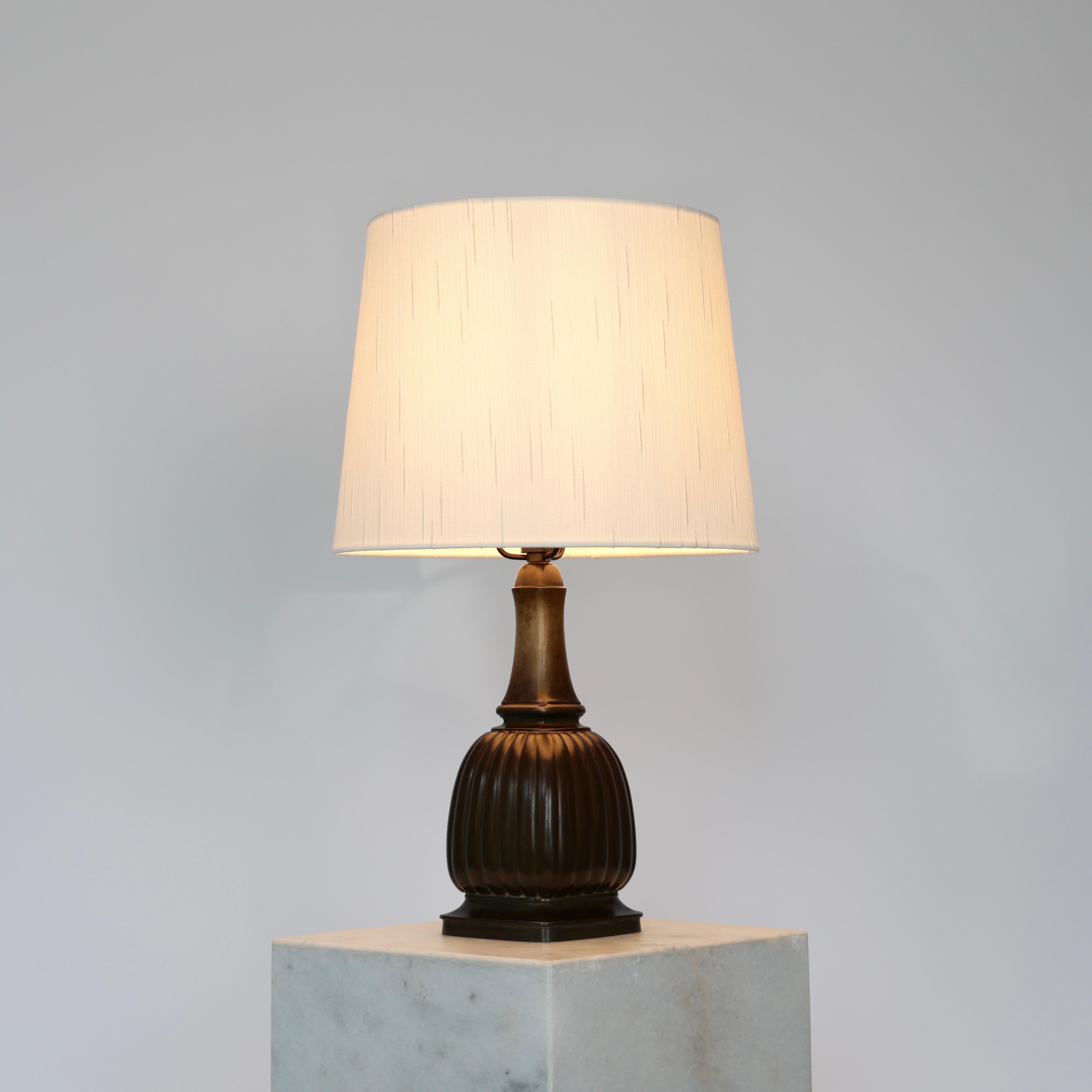 Art Deco Square Diskometal Table Lamp by Just Andersen, 1930s, Denmark For Sale