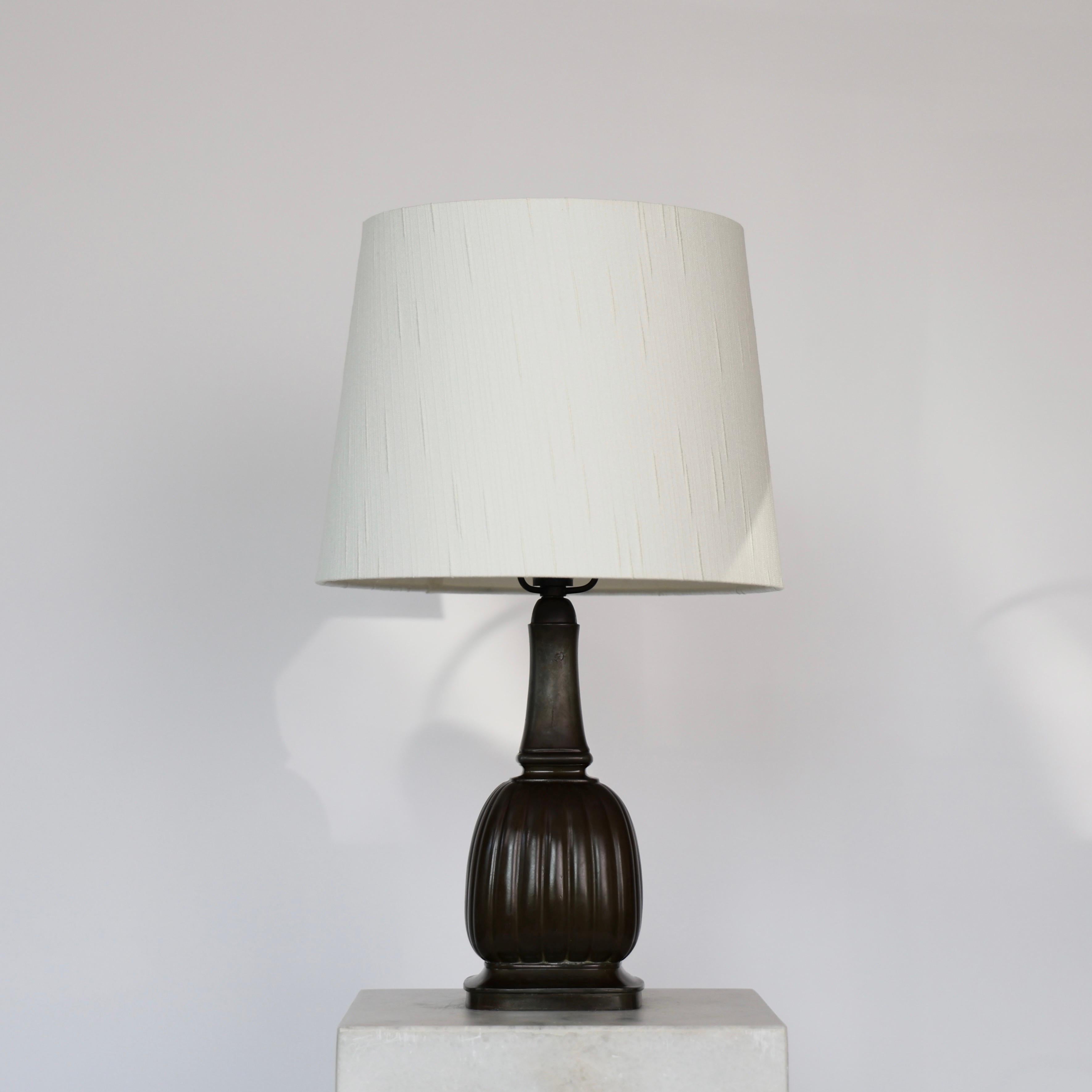 Mid-20th Century Square Diskometal Table Lamp by Just Andersen, 1930s, Denmark For Sale