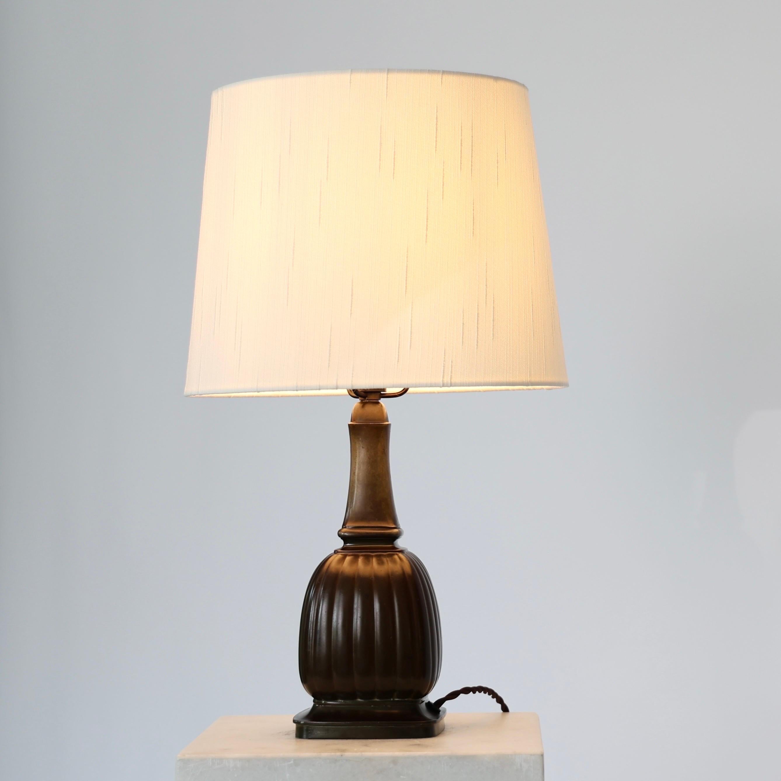 Metal Square Diskometal Table Lamp by Just Andersen, 1930s, Denmark For Sale