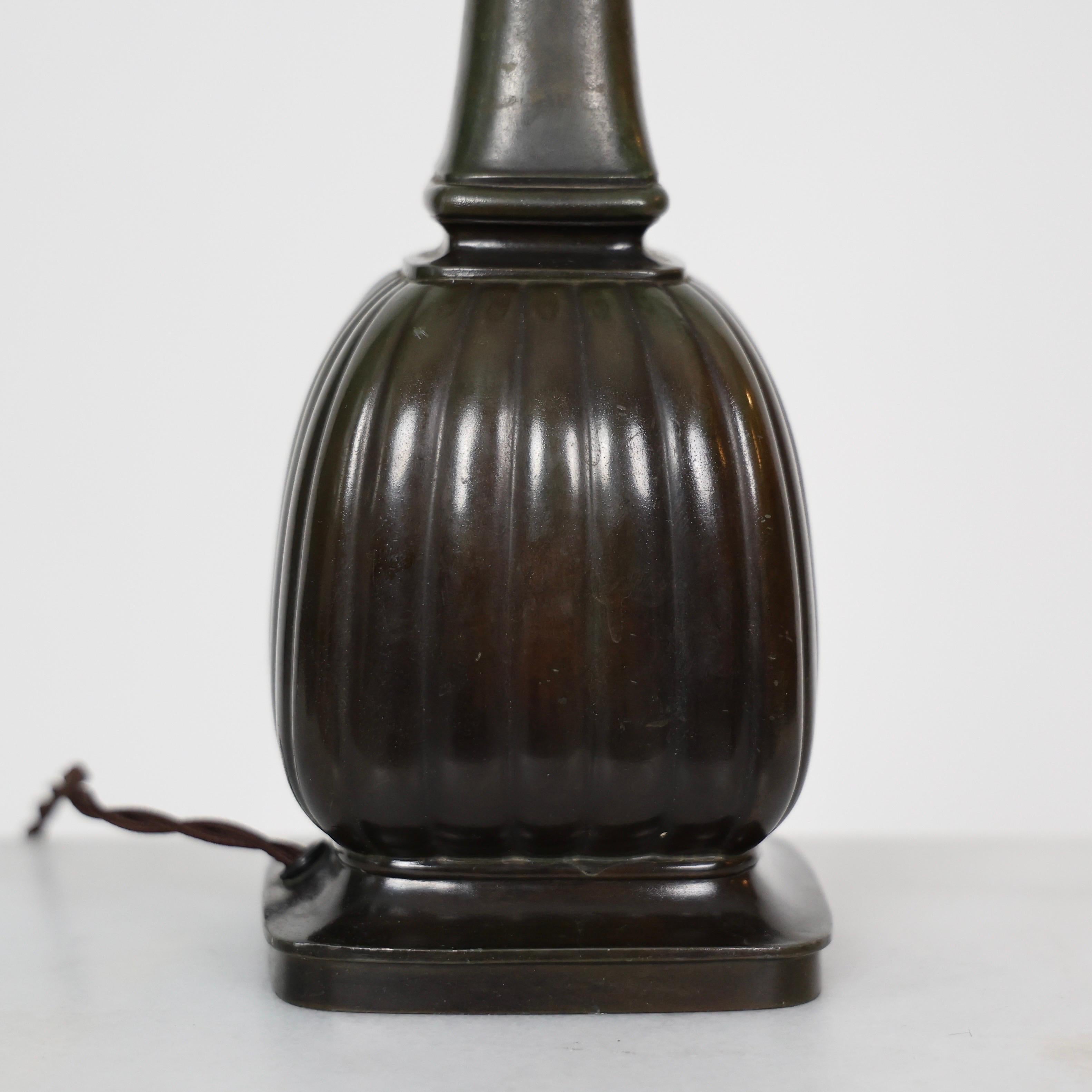 Square Diskometal Table Lamp by Just Andersen, 1930s, Denmark in vendita 2