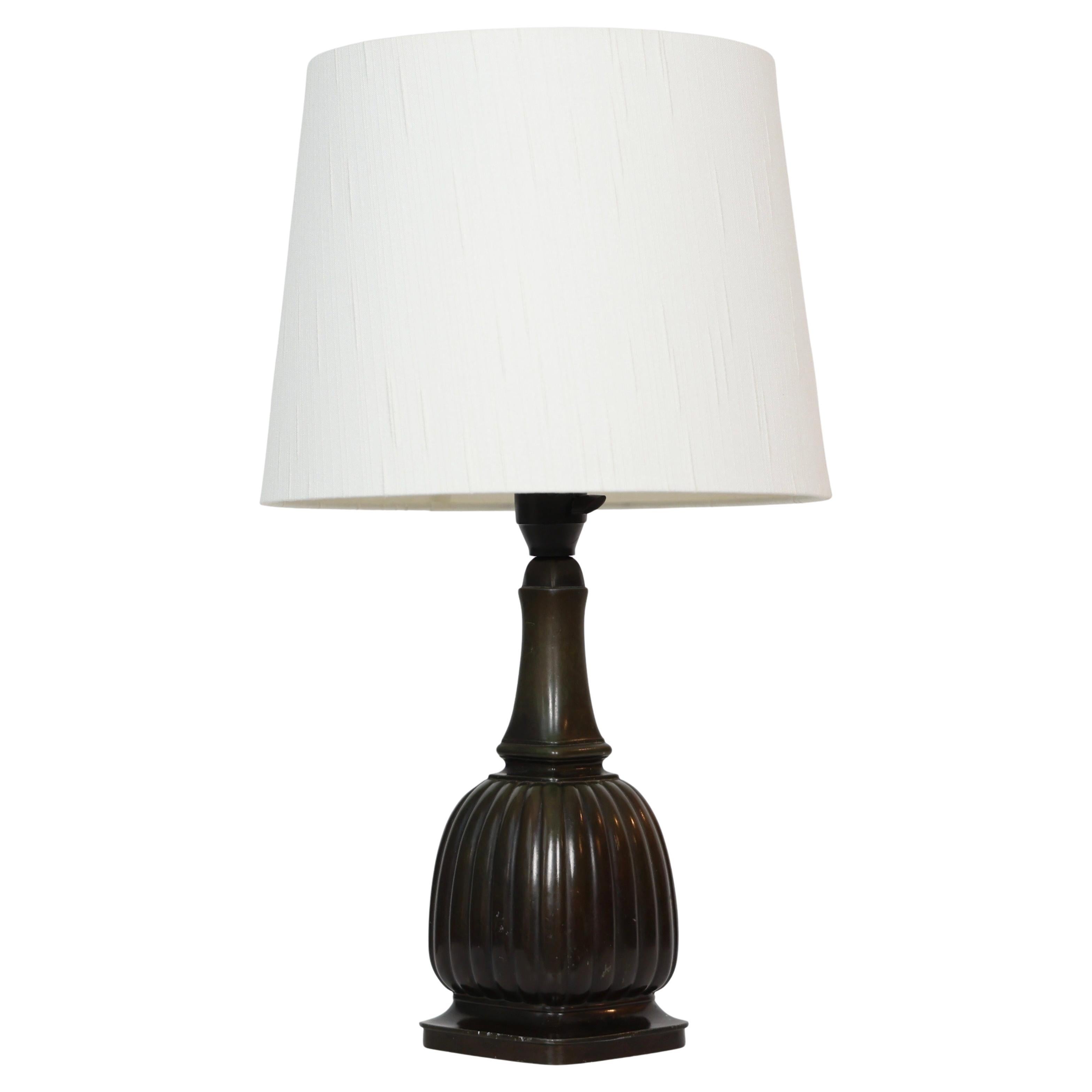 Square Diskometal Table Lamp by Just Andersen, 1930s, Denmark in vendita