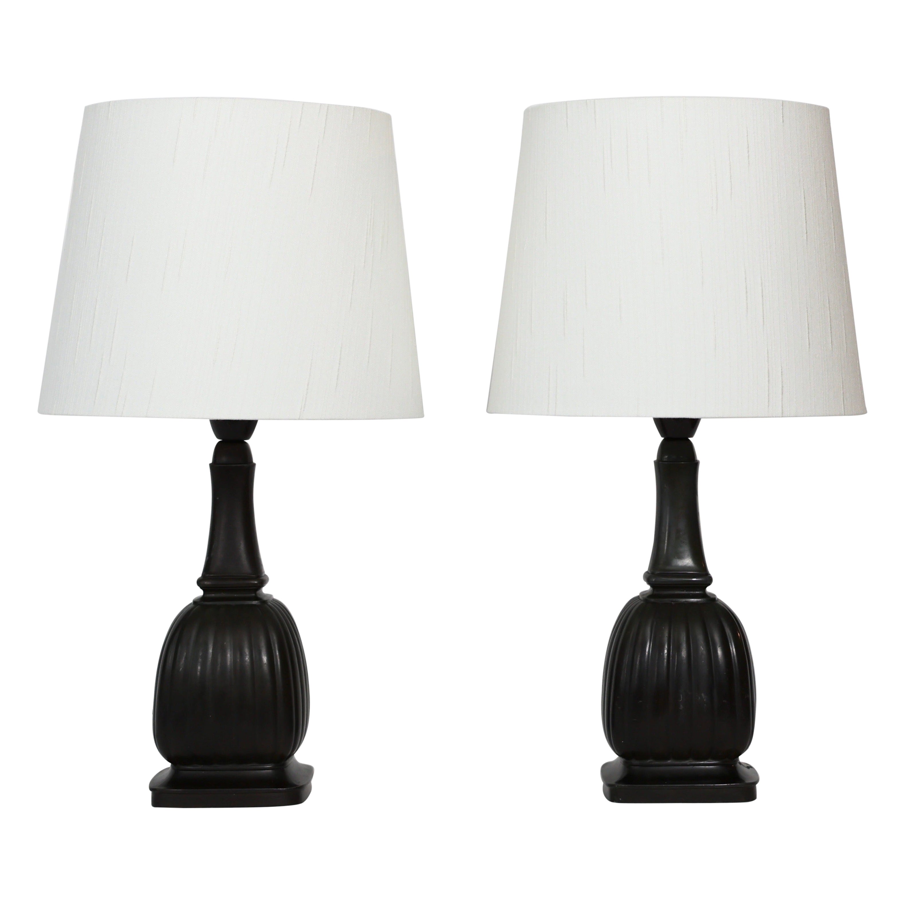 Square Diskometal Table Lamps by Just Andersen, 1930s, Denmark