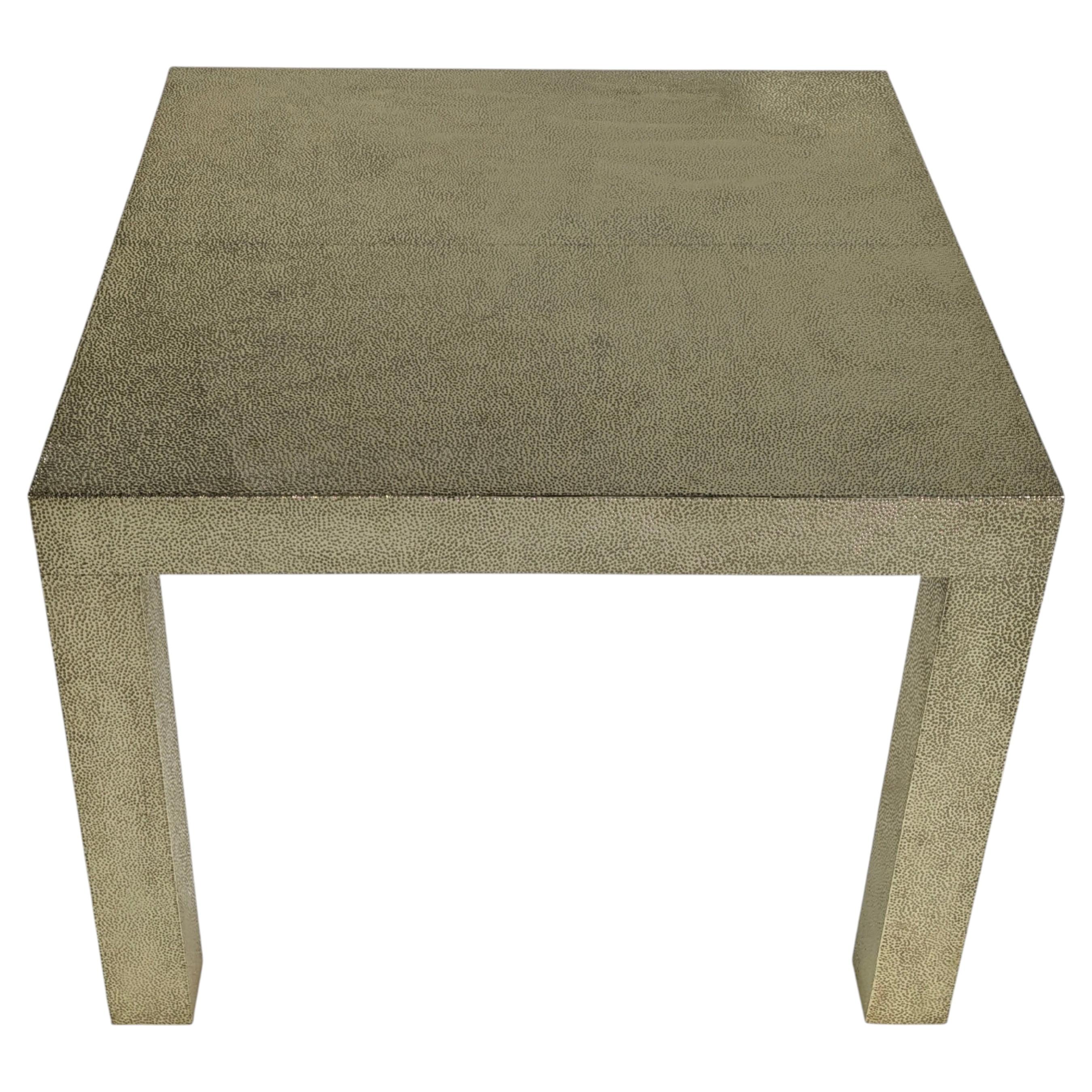 Square Drink Table, Handmade Hammered Copper Table For Sale