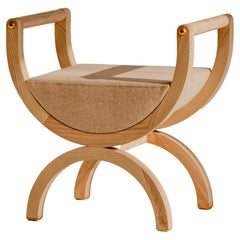 Square Drop Light Curule Chair by Nów
