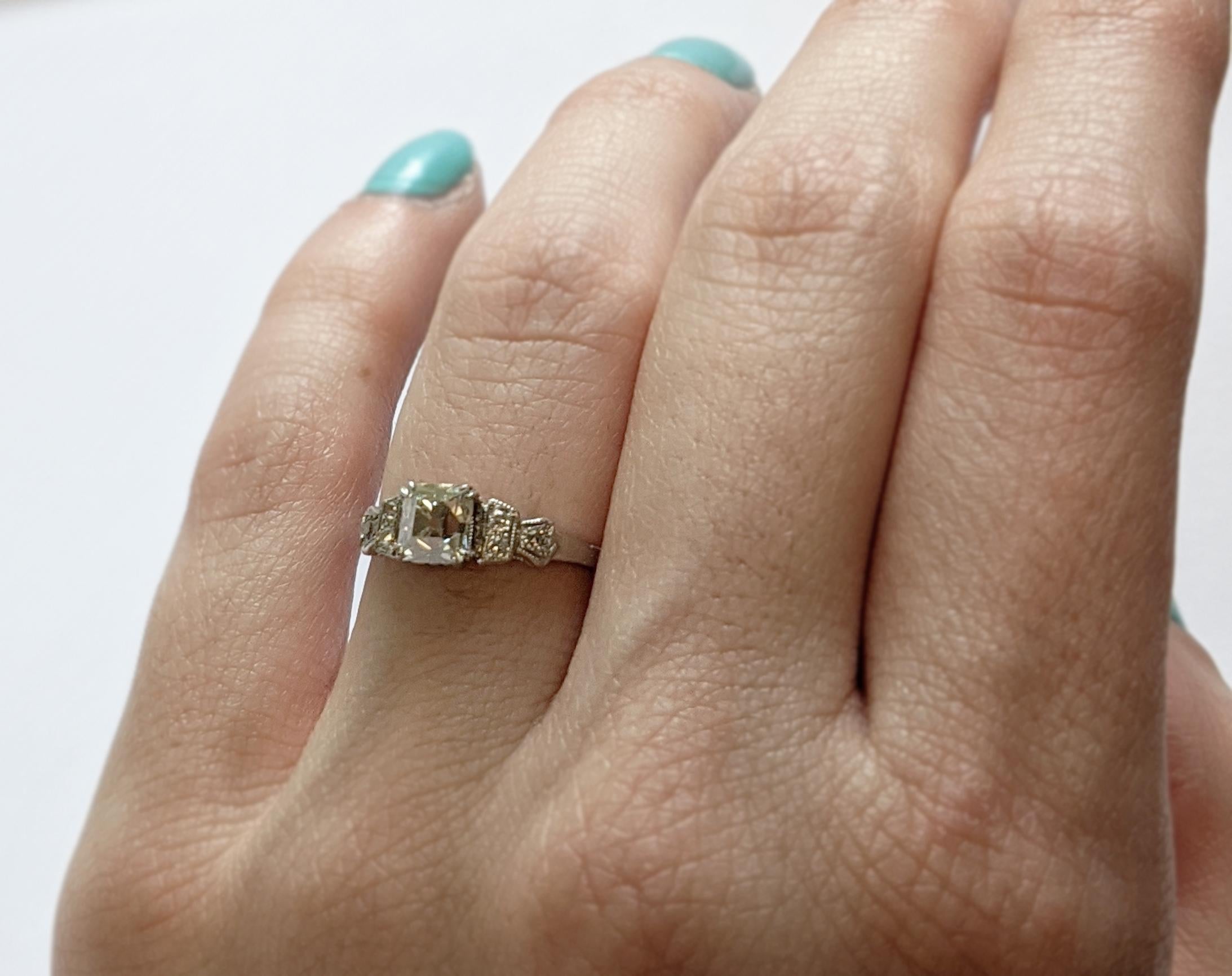 square shaped engagement rings