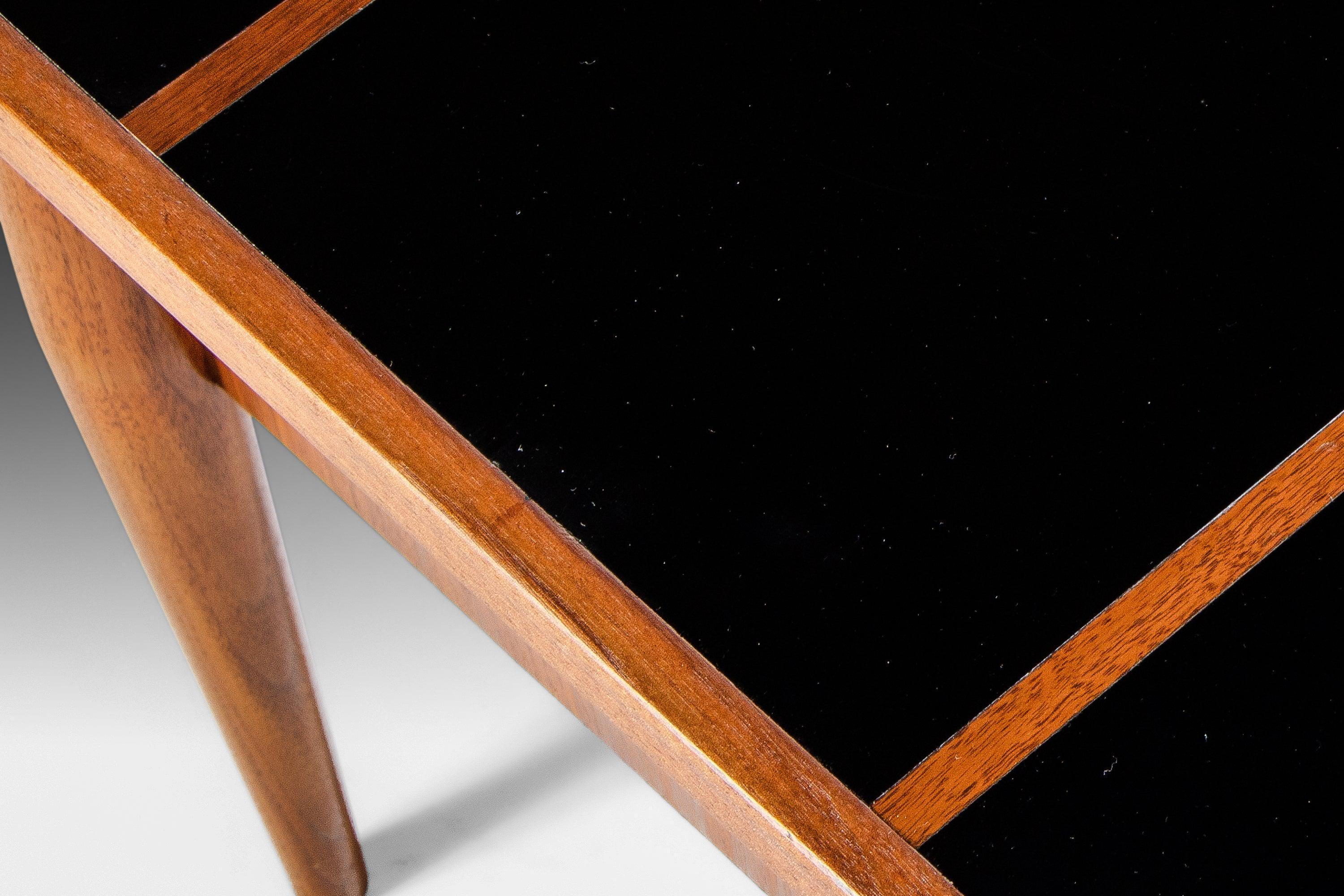 End Table Table in Cane and Walnut by Jack Cartwright for Founders, USA, c 1960s 4