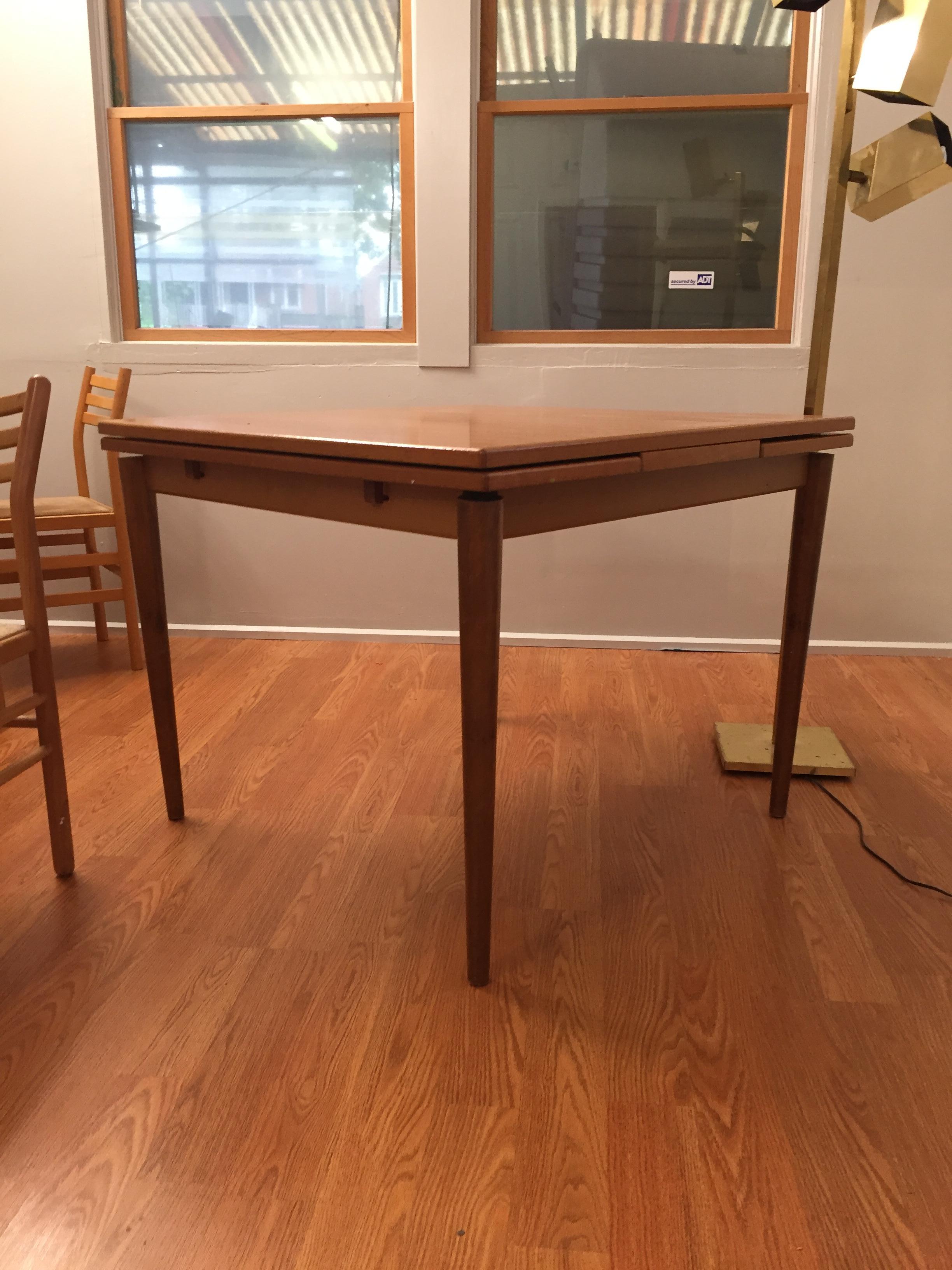 Square Expandable Dining or Game Table For Sale 4