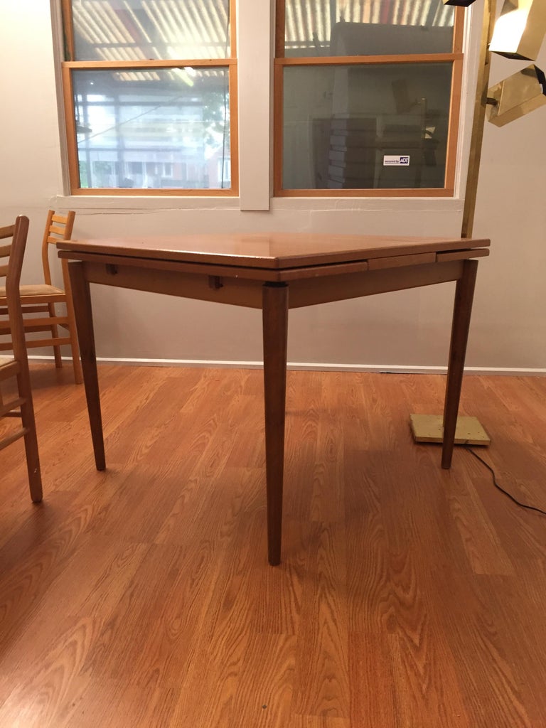 Square Expandable Dining or Game Table For Sale at 1stDibs expandable