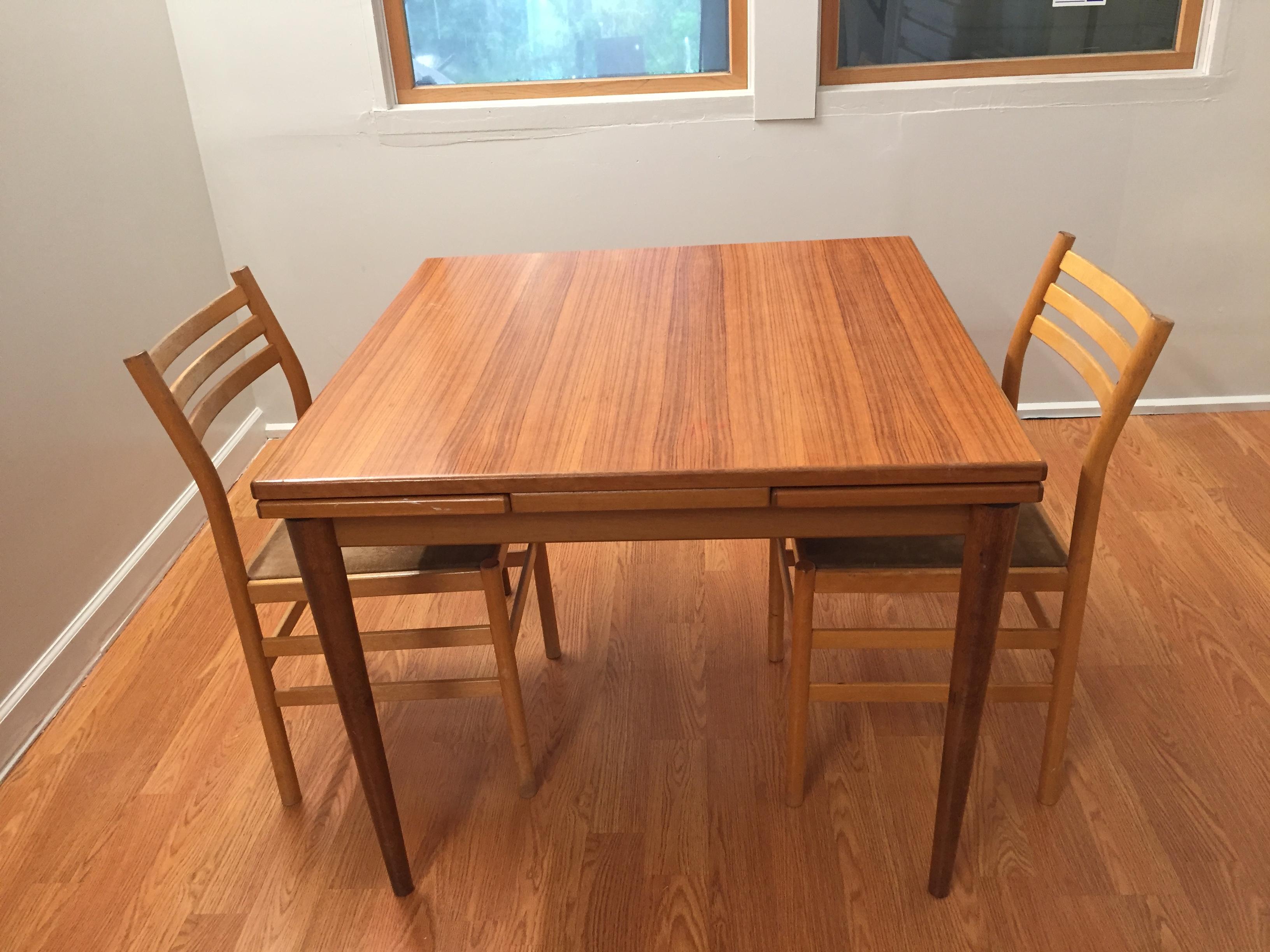 Square Expandable Dining or Game Table For Sale 5