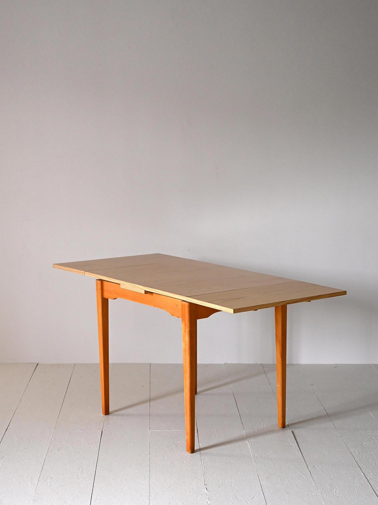 Mid-20th Century Square extendable formica table For Sale