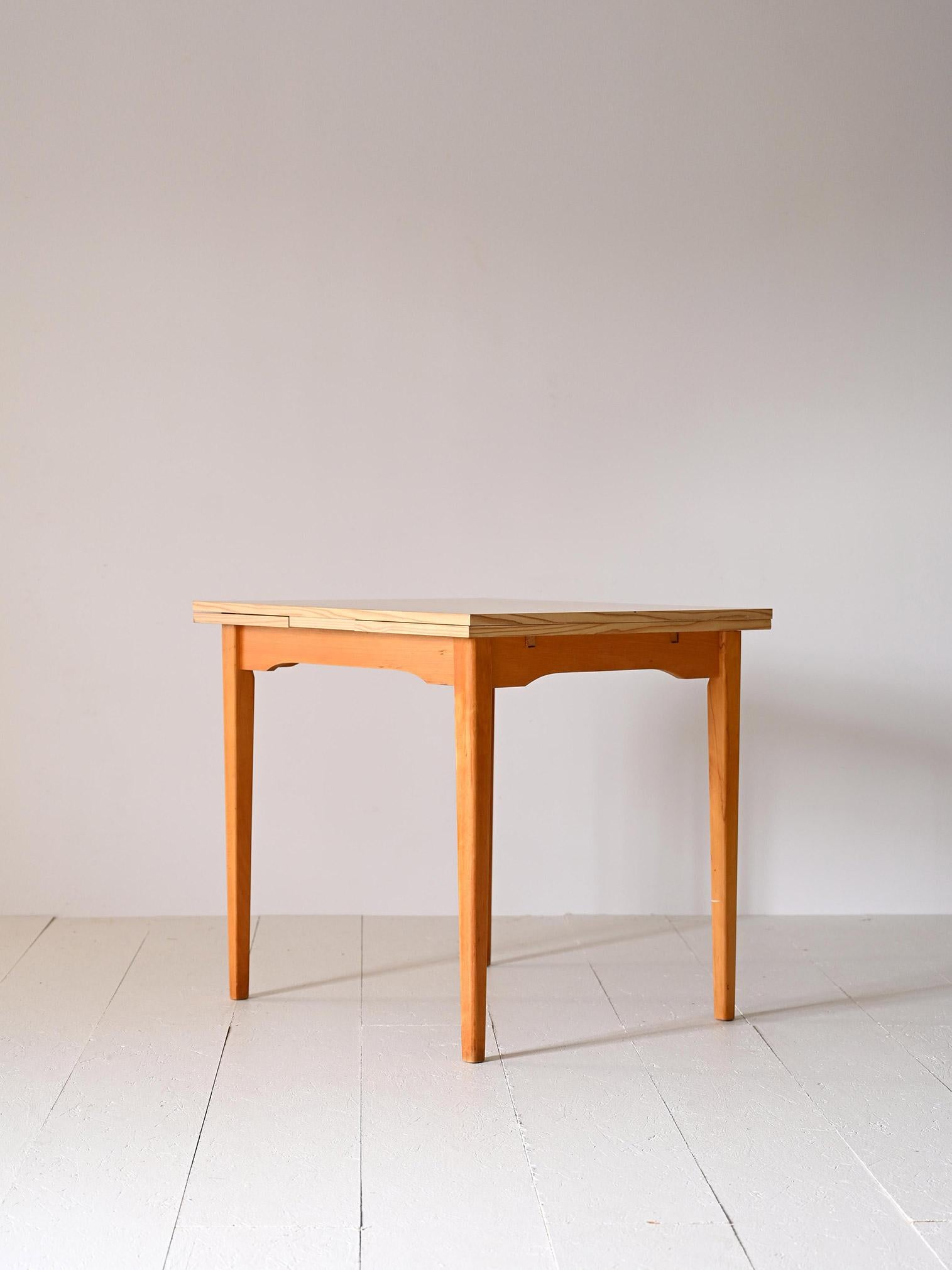 Formica Square extendable formica table For Sale