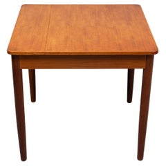 Used square extendable Teak dining table 1960s 