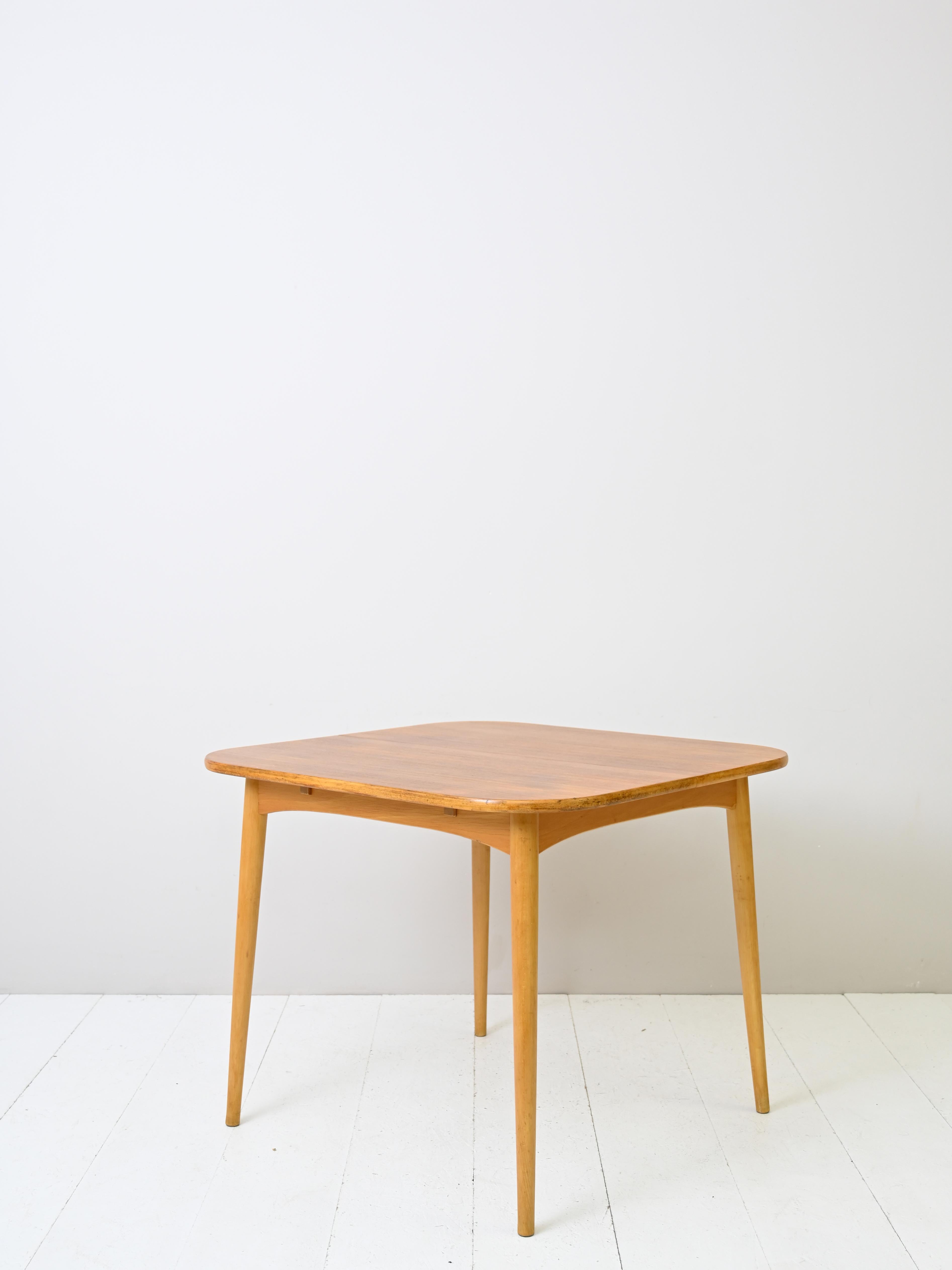 Mid-20th Century Square Extending Table