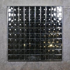 Square Faceted Witch Mirror with Infinity Effect, 20th Century.