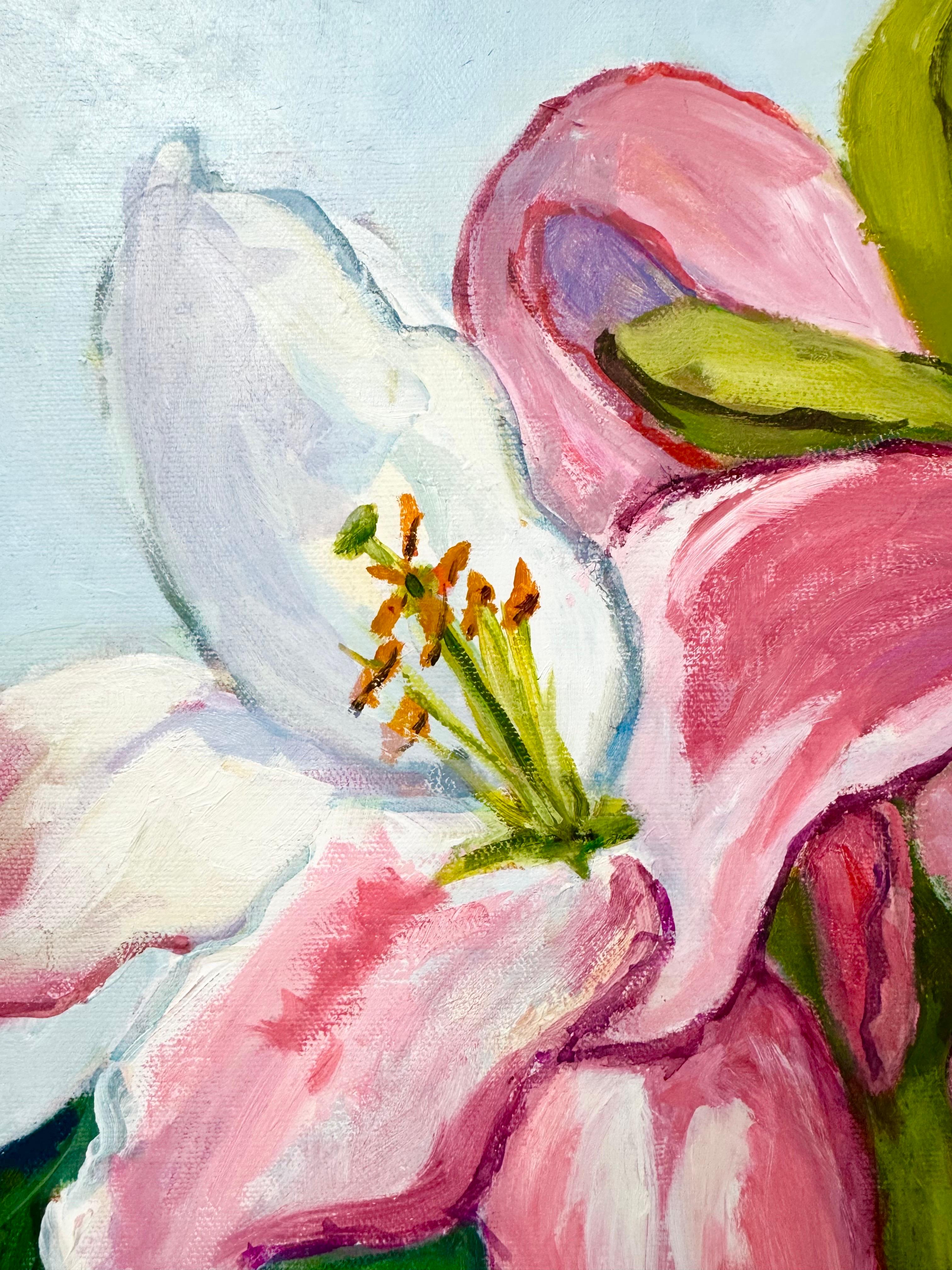 Square Floral Floral Painting For Sale 6