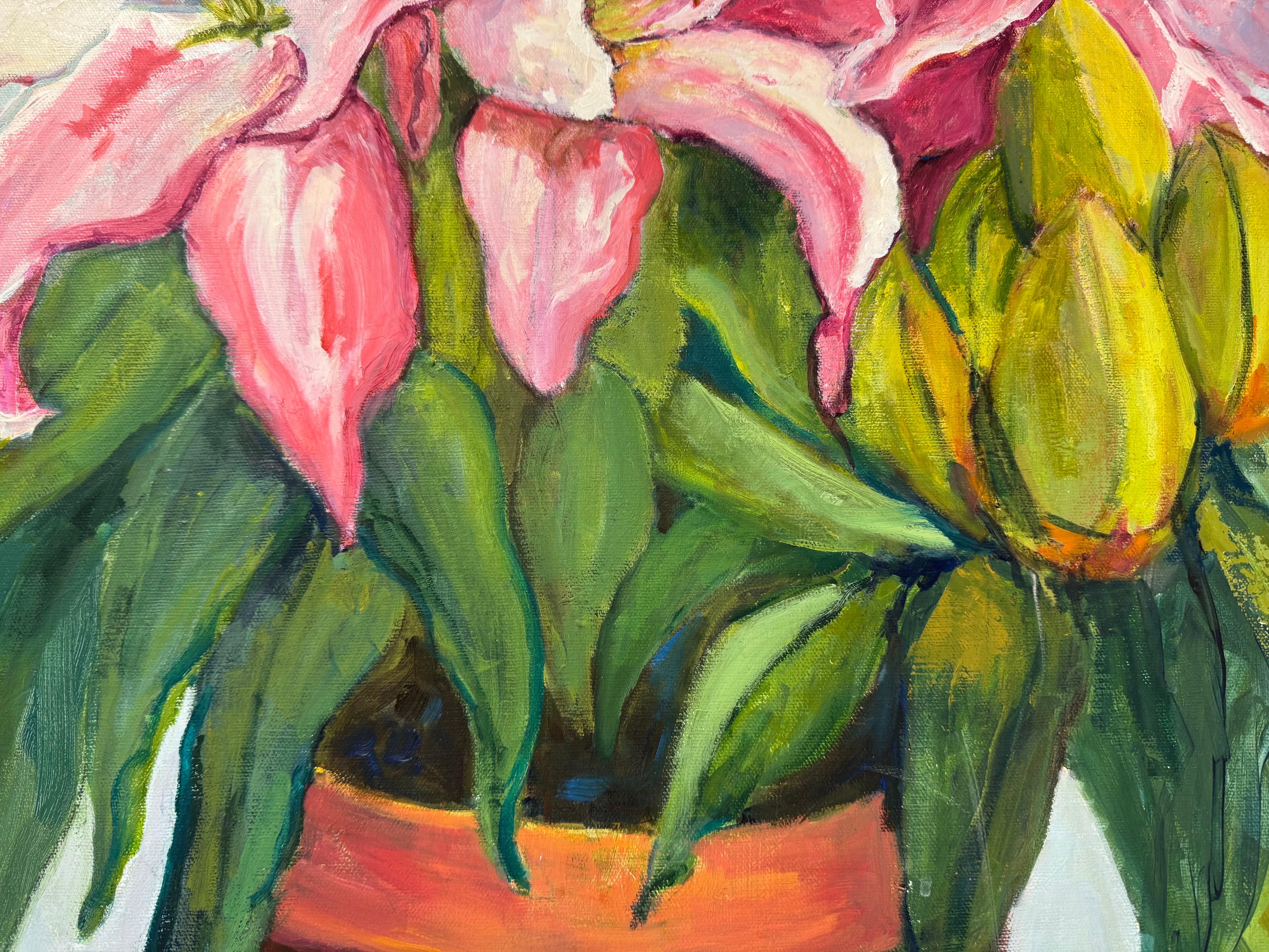 Square Floral Floral Painting For Sale 7