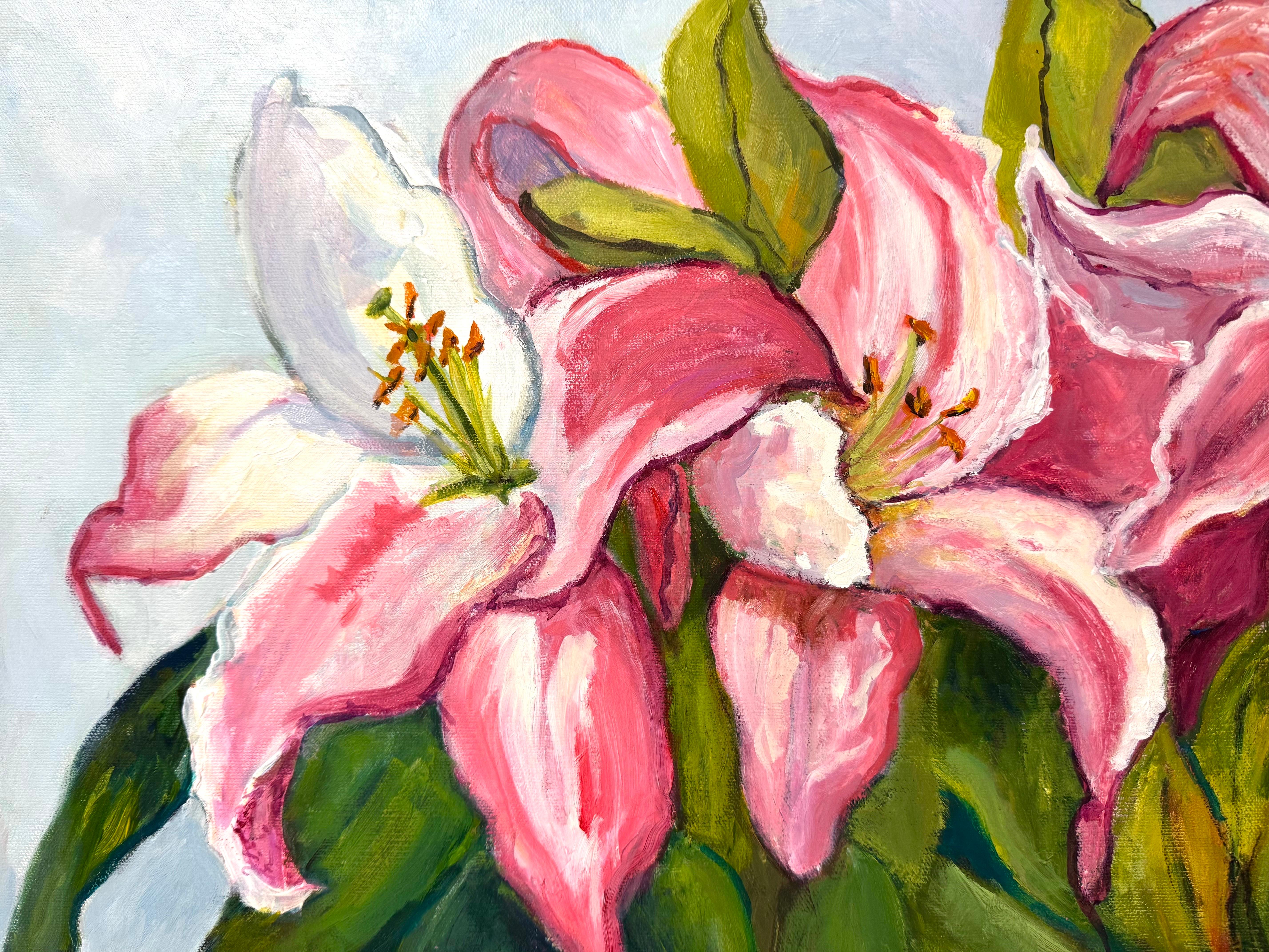 Square Floral Floral Painting For Sale 9