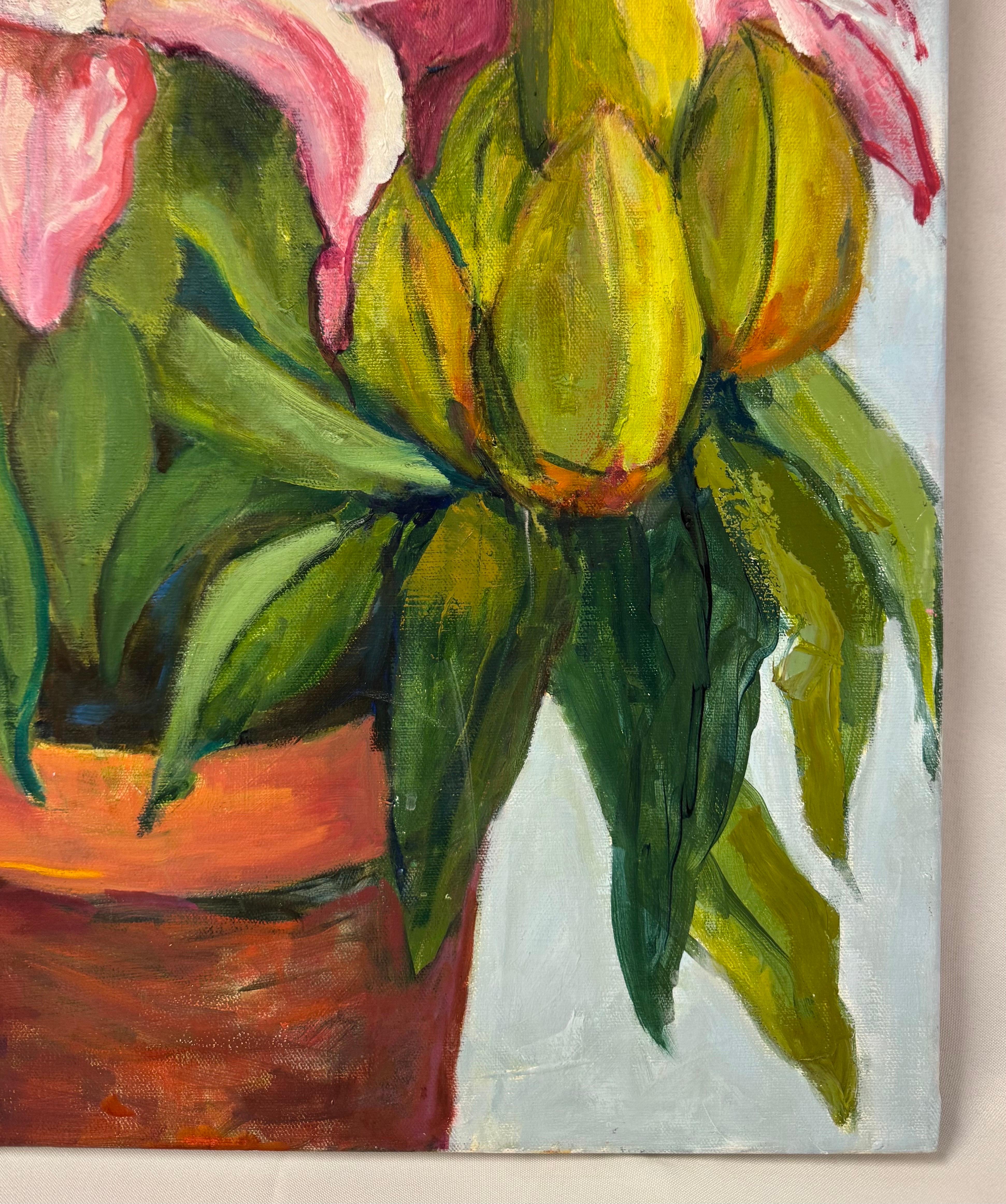Square Floral Floral Painting For Sale 10
