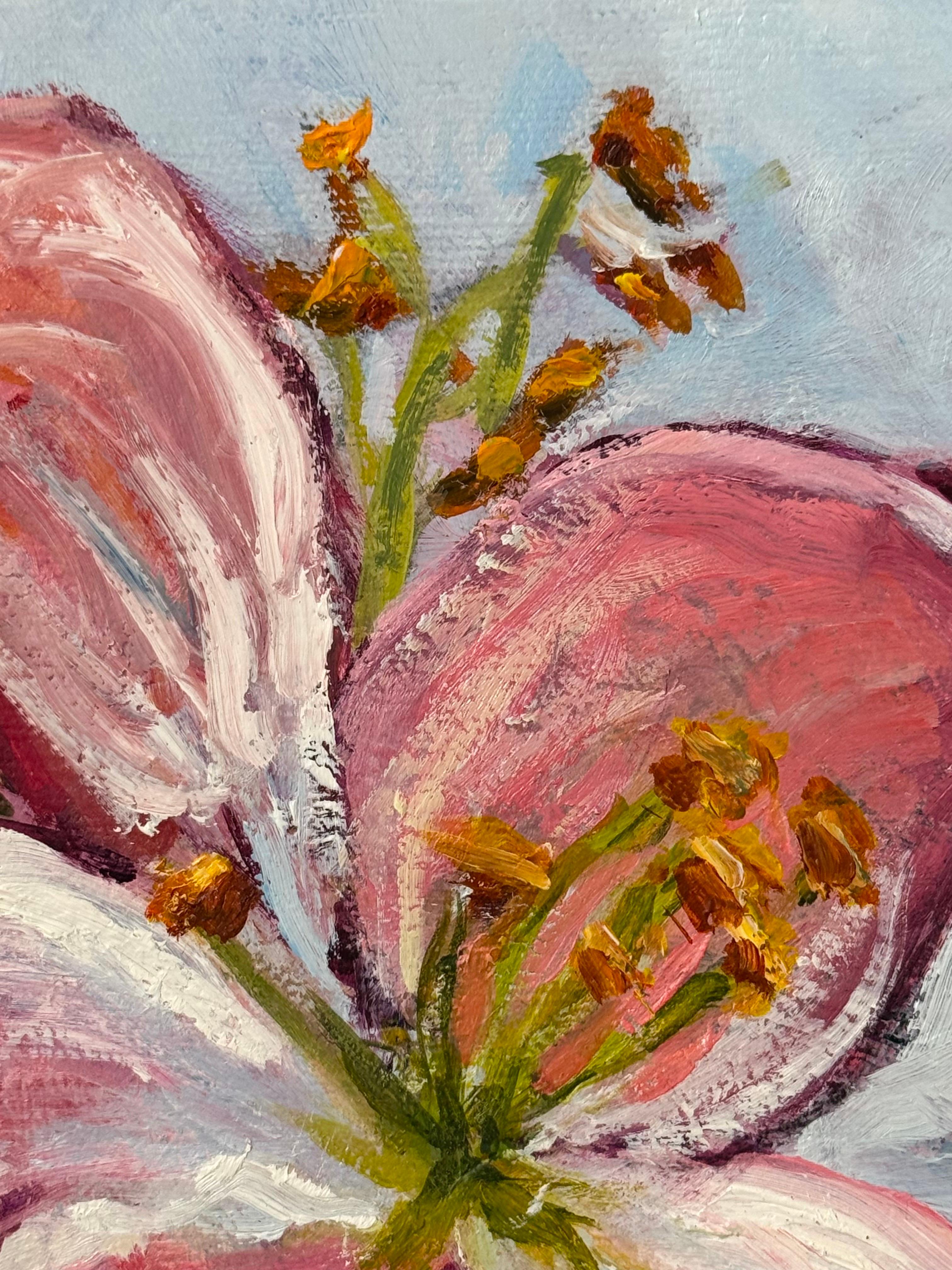 Square Floral Floral Painting For Sale 13