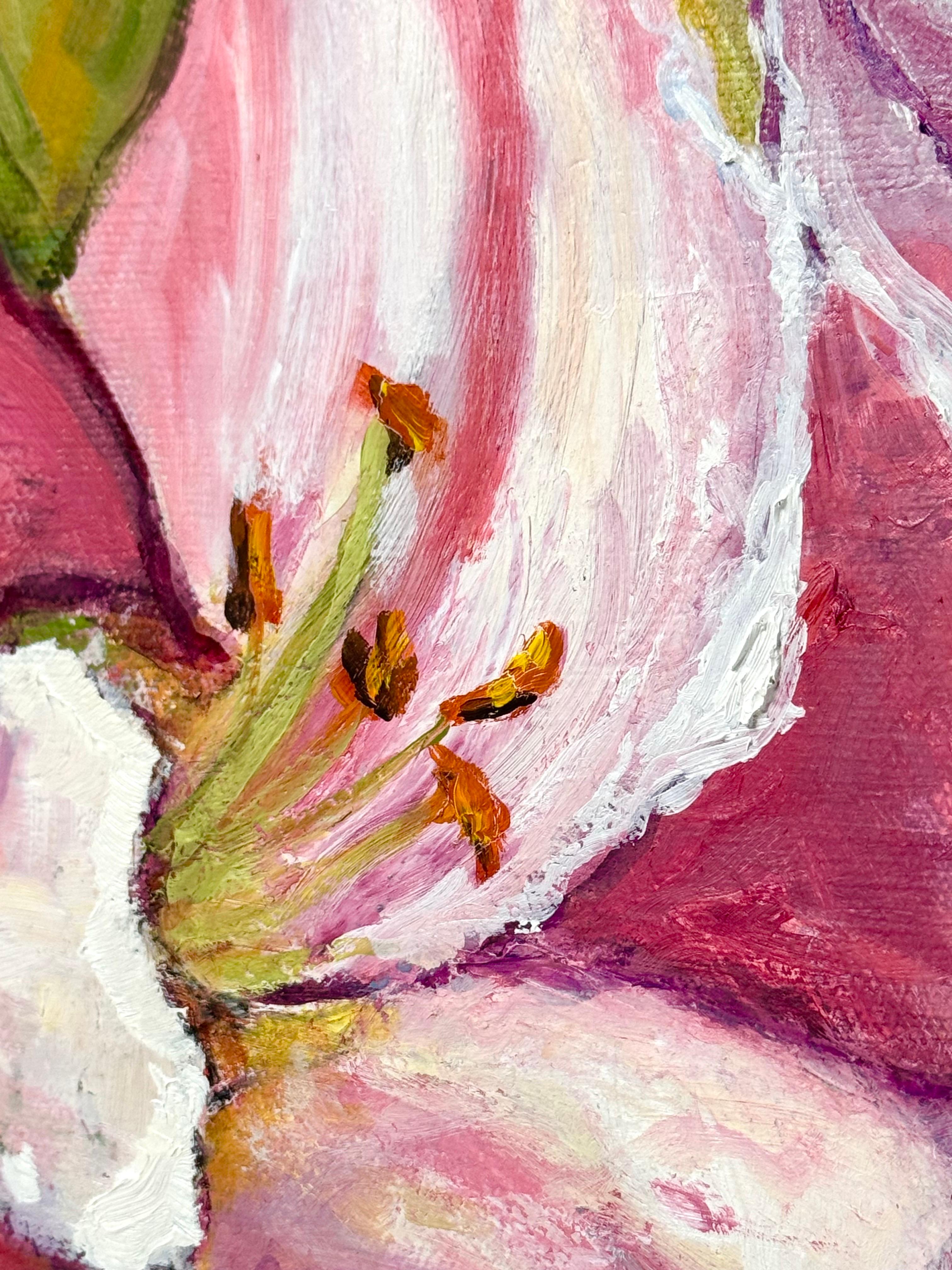 Square Floral Floral Painting For Sale 4